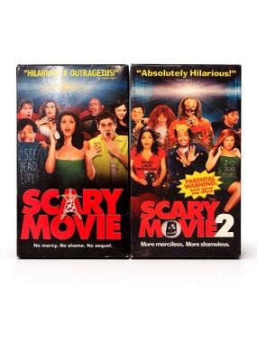 Scary Movie 1 & 2 VHS Bundle 📼 Comedy Horror Classics